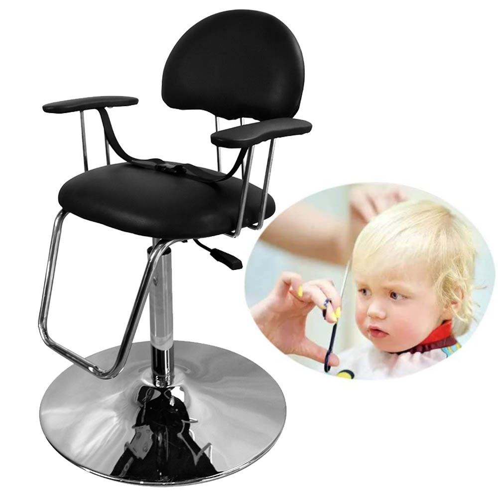 Detská kadernícka stolička, čierna