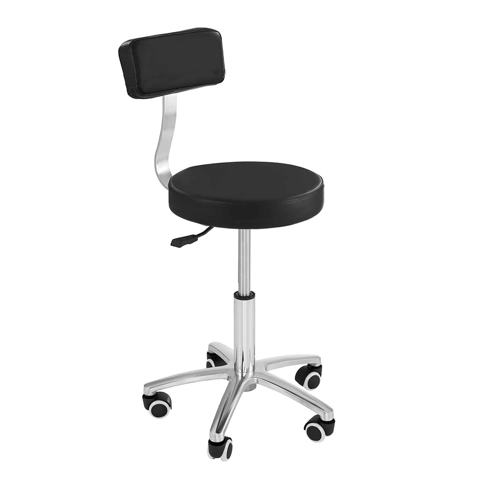 E-shop Kozmetická stolička s opierkou, rôzne farby- čierna