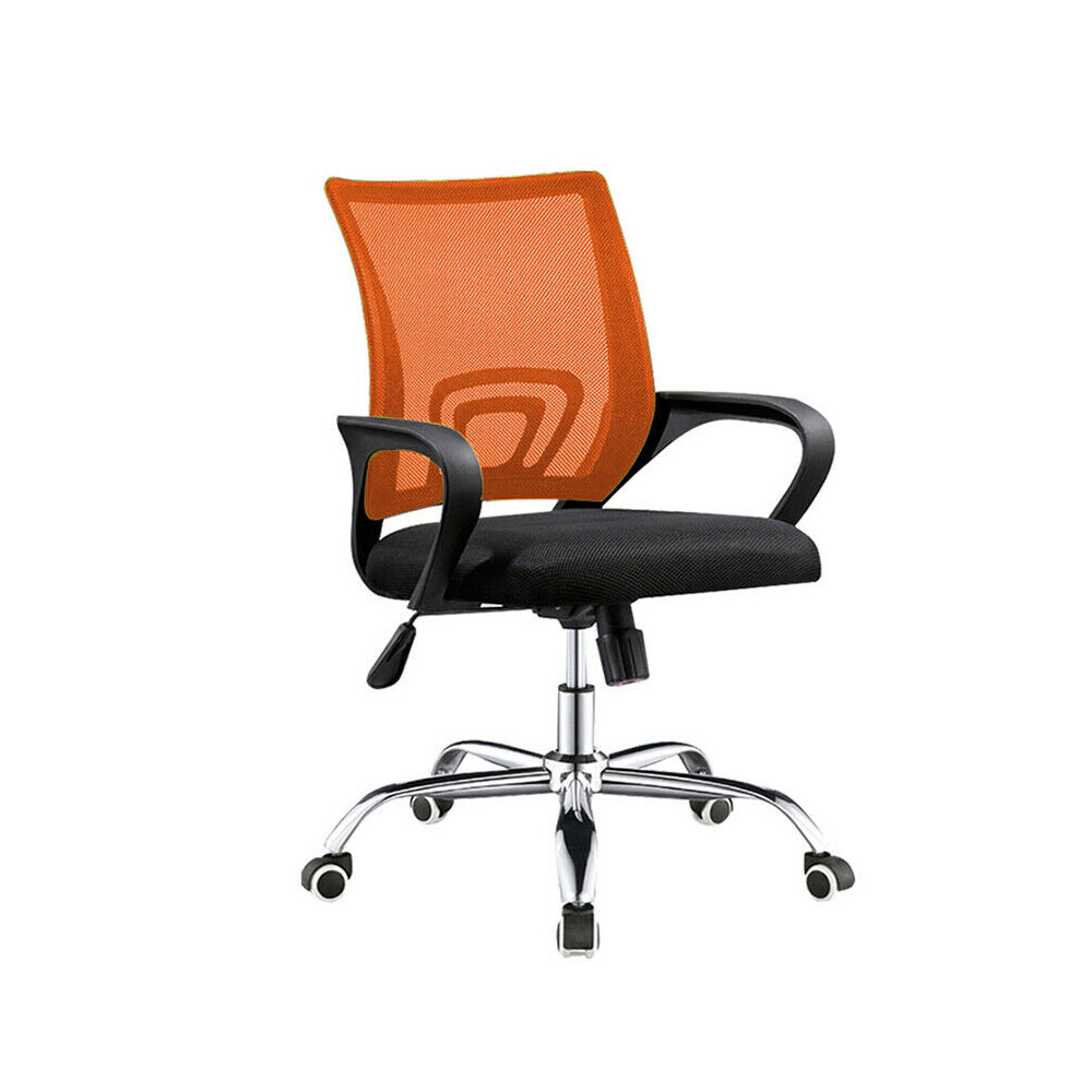 E-shop Kancelárska otočná stolička s podrúčkami v rôznych farbách, oranžová