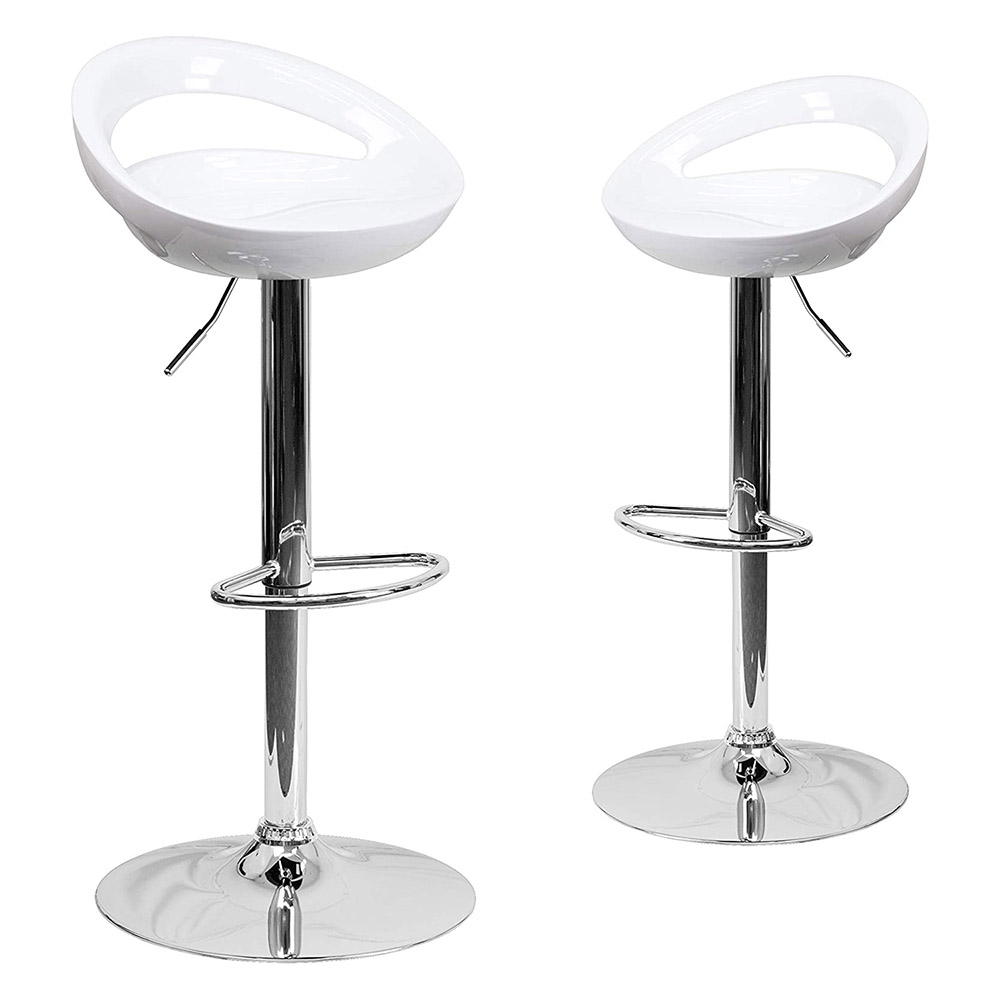 Barové stoličky Kitti, 2 ks, biele