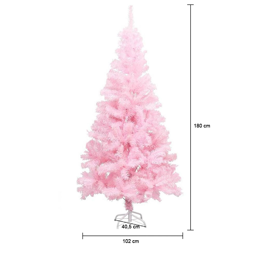 Umelý Vianočný Stromček Ružový, V Rôznych Veľkostiach, 180 Cm