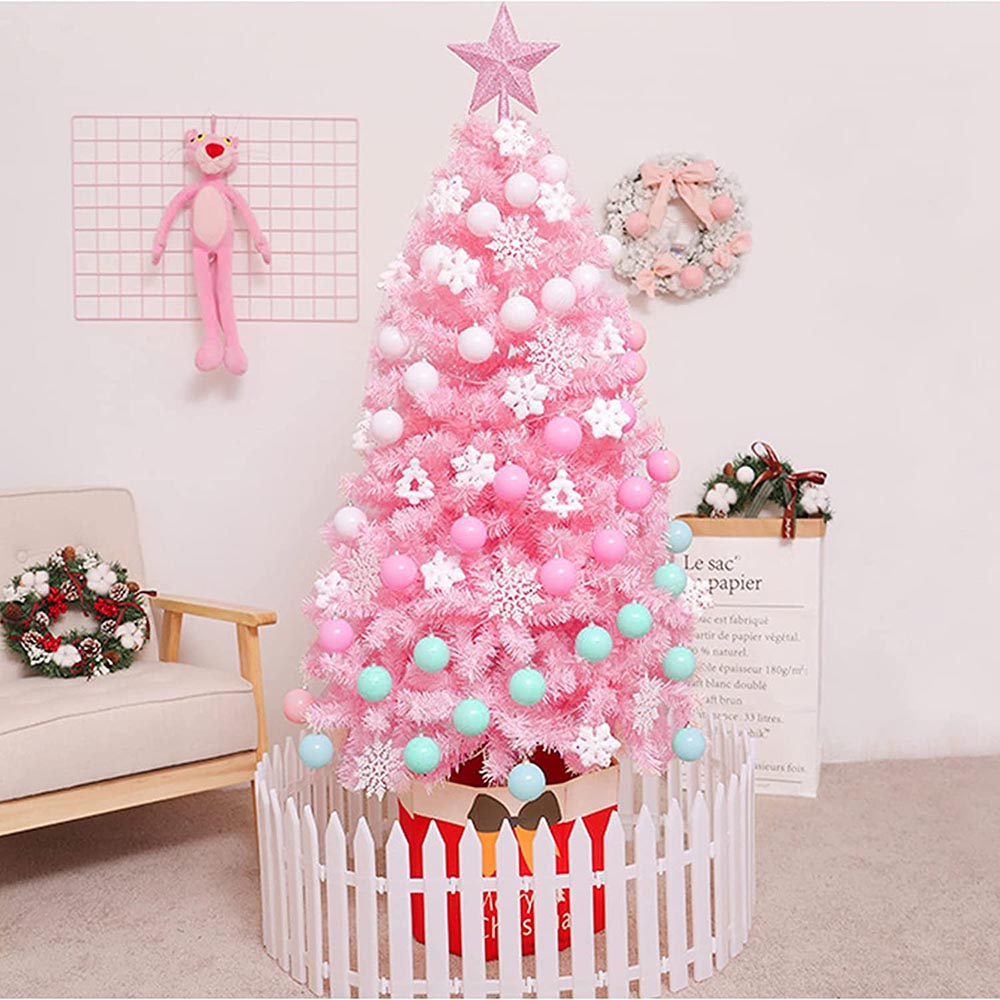 Umelý Vianočný Stromček Ružový, V Rôznych Veľkostiach, 150 Cm