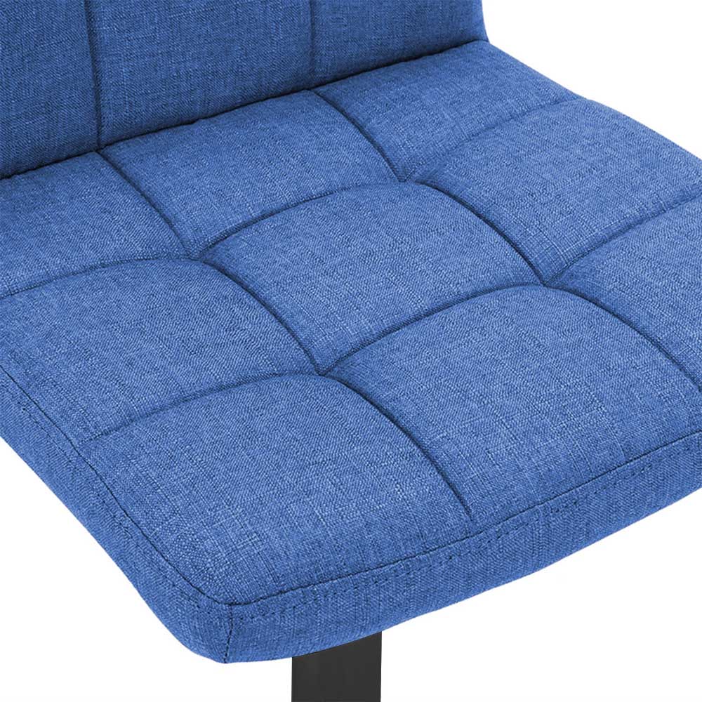 Barové Stoličky S Látkovým Poťahom, 2 Ks, Rôzne Farby- Modré