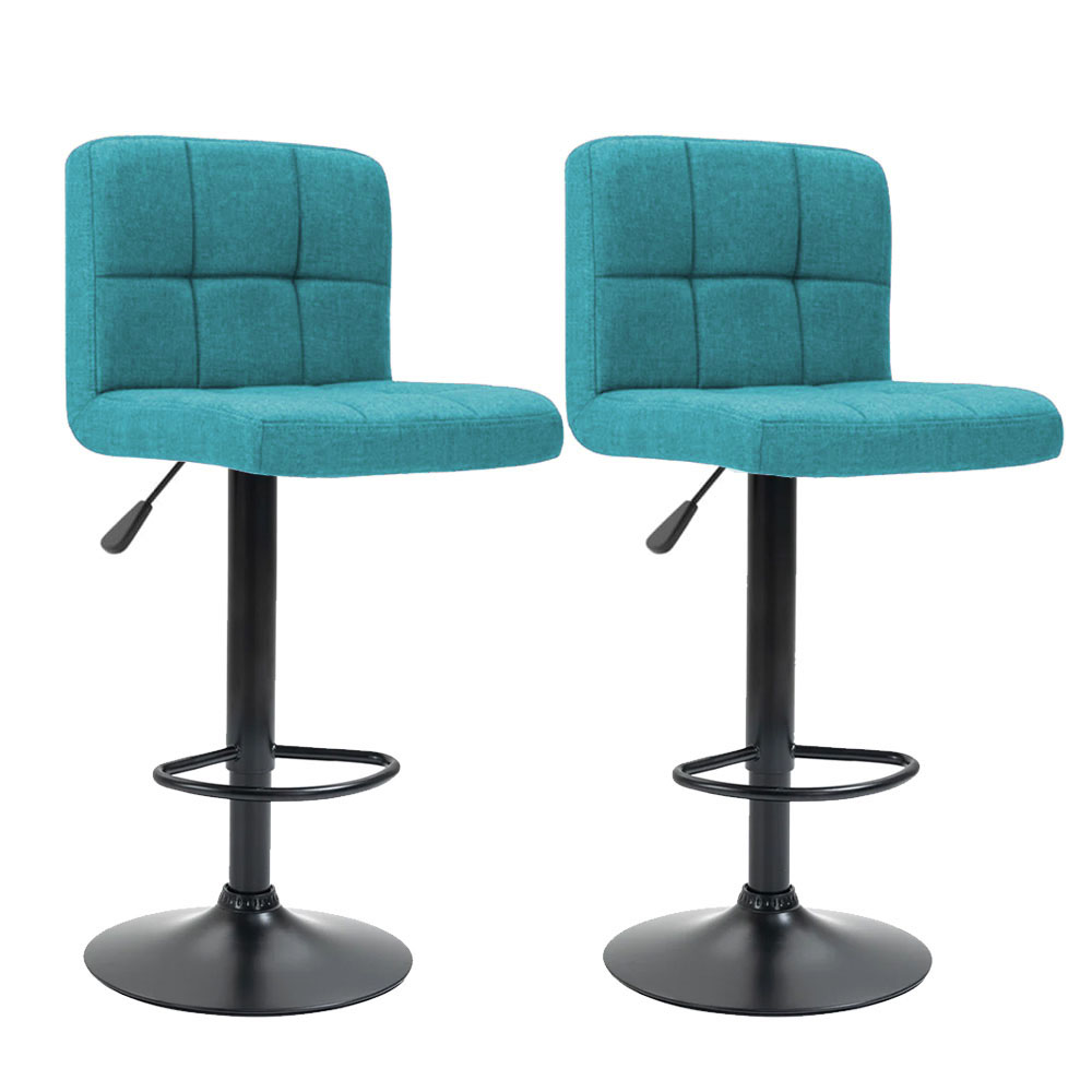 E-shop Barové stoličky s látkovým poťahom, 2 ks, rôzne farby- mätové