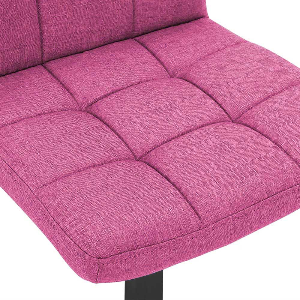 Barové Stoličky S Látkovým Poťahom, 2 Ks, Rôzne Farby- Pink