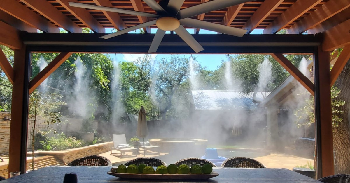 Hmlová brána: klimatizácia vonkajšieho priestoru