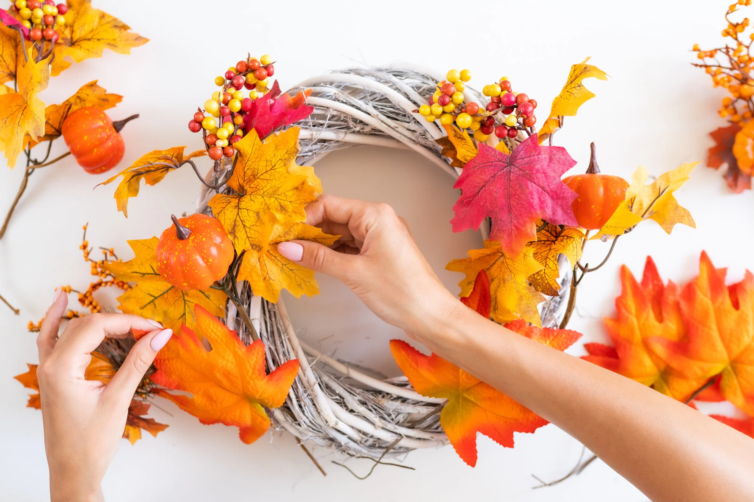 Príprava základu na výrobu venca