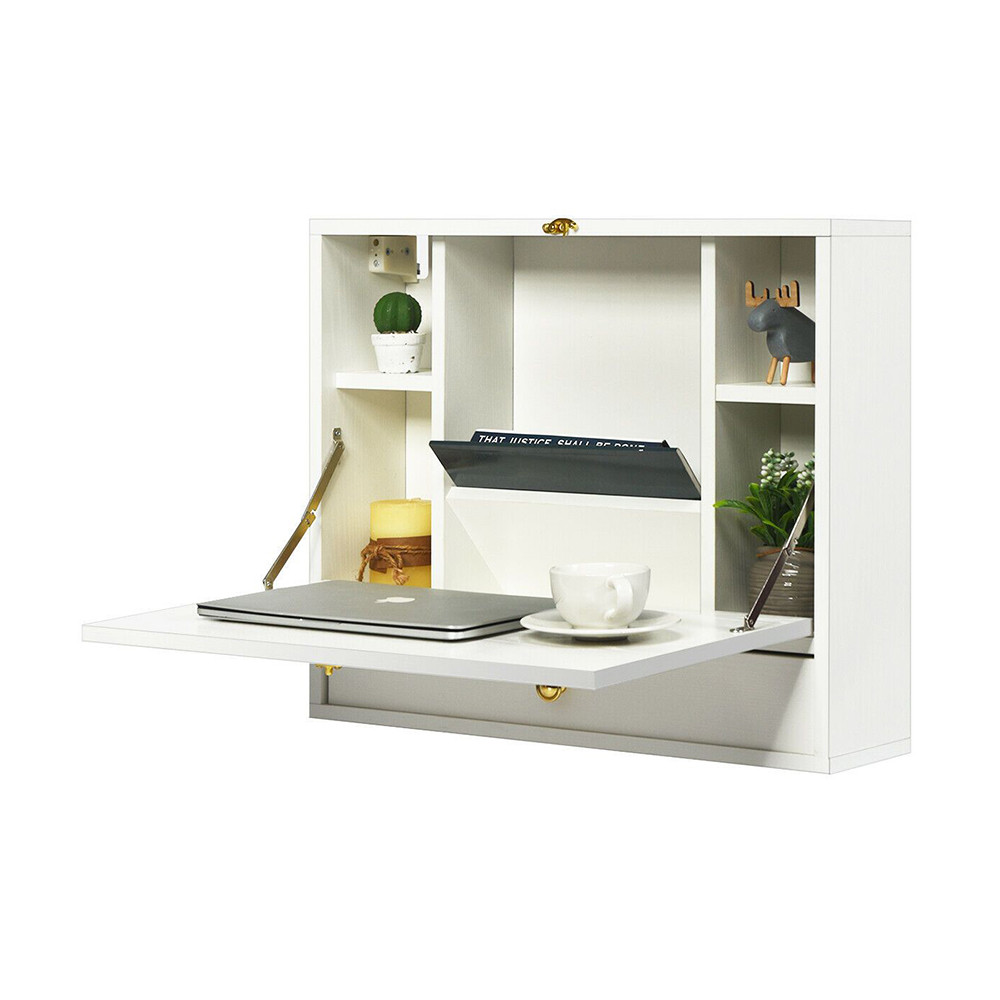 Sklopný stolík na notebook na stenu