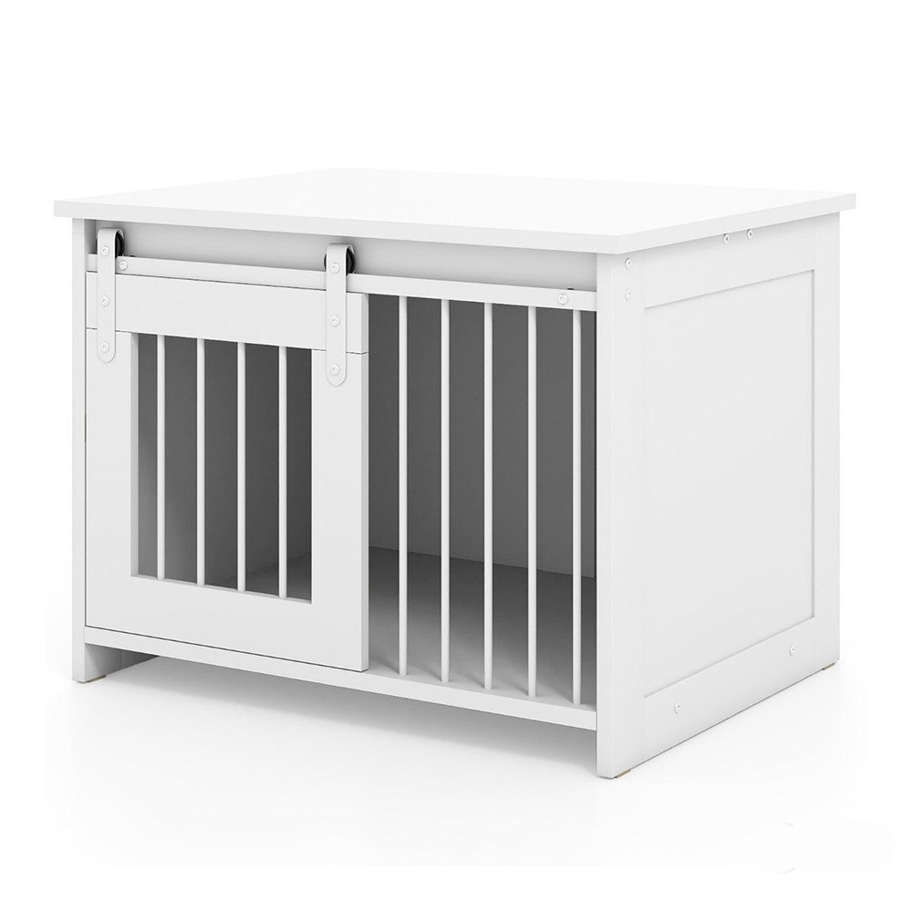 Moderná vnútorná psia búda, biela